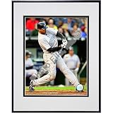 Photofile Toronto Blue Jays Alex Rios 2008 Batting Action - Matted 8x10 Photo in Aluminum Frame