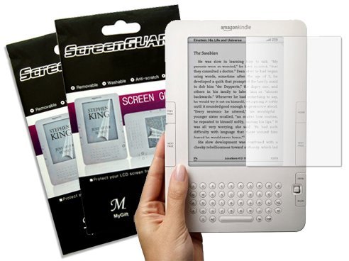 (2 Packs) Clear LCD Screen Protector for Amazon Kindle 2 E-Book Reader Image (2 Packs) Clear LCD Screen Protector for Amazon Kindle 2 E-Book Reader