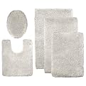 Contemporary Home Bath Rugs - Grey Persian Cat