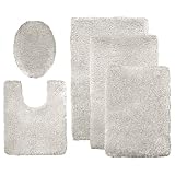 Contemporary Home Bath Rugs - Grey Persian Cat