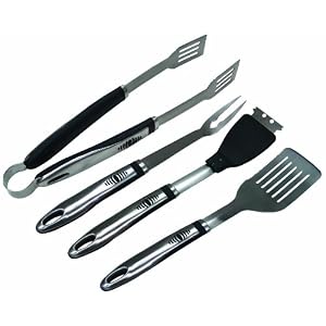 GrillPro 40067 4-Piece Stainless Steel Tool Set