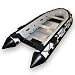 Seamax Heavy Duty Inflatable Boat OCEAN500T 16.5 feet, 3 Colors: GRAY RED & BLACK