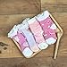 Toptim Baby Non-skid Baby Girl Socks, 6 Pairs, Infants to Toddlers (Cute 6 Pairs)
