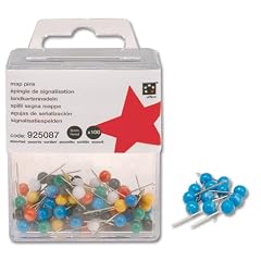 5 Star Landkartennadeln 5 mm 100 St�ck blauer Kopf