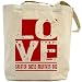 Canvas Tote Bag Beige  Love Greater Swiss Mountain Dog  Dog