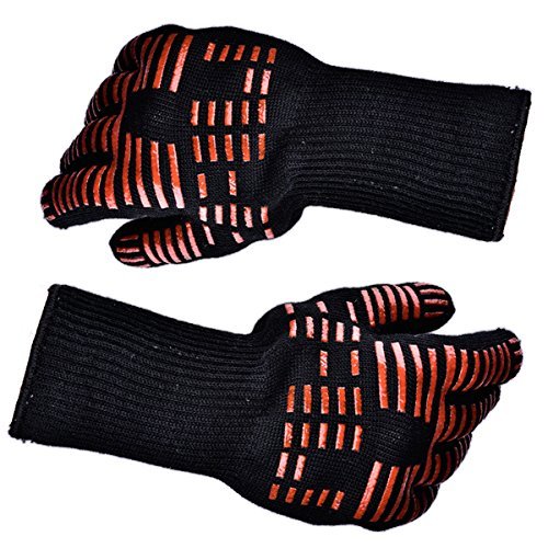 TTLIFE BBQ Gloves Grilling Cooking Gloves 932°F Extreme Heat