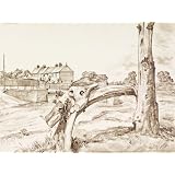 Old Cottages, Sunny Terrace, Norby, Thirsk, by Michael Rothenstein (Print On Demand)