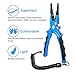 MadBite Aluminum Alloy Fishing Pliers with Carbide Cutters
