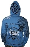 SMET Christian Audigier Ed Hardy Mens Skull Hoodie Hooded Sweatshirt Jacket Shirt Pacific