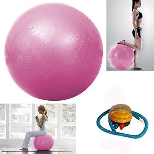 Swiss Balls Balance Stability Pilates Ball for Yoga Fitness Exercise Pink w/ Air exercise ball exercise ball chair exercise ball pump exercise ball Pink