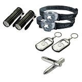 Buy ABC Products - 8-Pc. LED ~ Most Popular - Flashlight Set - (2) Headlamp, (2) Pen... by dist by e & h company