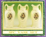 3pc Mini Buttfly Vase Set-CLEARANCE