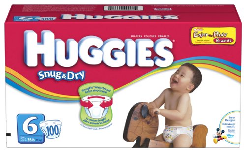 Huggies Snug & Dry Diapers, Size 6, 100-Count