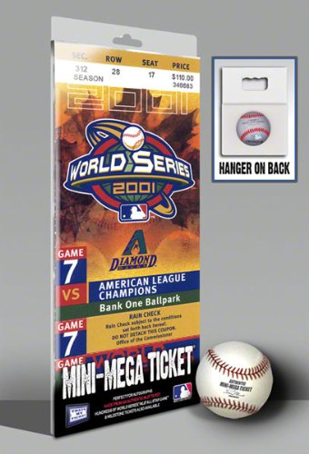 Arizona Diamondbacks 2001 World Series Game 7 Mini-Mega Ticket