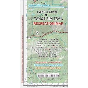 Lake Tahoe Recreation Map