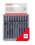 Bosch Zubeh�r 10tlg. Stichs�geblatt-Set Holz