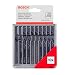 Bosch Zubeh�r 10tlg. Stichs�geblatt-Set Holz