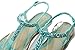Walstar Women's Summer T-Strap Retro Jelly Rain Flat Sandals with Rhinestone