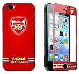 【 Arsenal FC / アーセナル 】 iPhone5/5s 対応 液晶保護 ガラス フィルム (耐衝撃・指紋軽減・撥水・気泡防止性有)