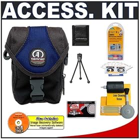 Click here to buy Tamrac 5290 Compact Digital T90 Camera Bag (Blue) + Accessory Kit for Nikon Coolpix, Canon... by Tamrac.