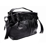 Gianfranco Ferre GFF WX5BPA 80588 U900 Large Black Top Handle /Messenger Handbag