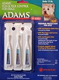 Adams Flea & Tick Control Drops for Dogs Under 15 Pounds (3 Month Supply)