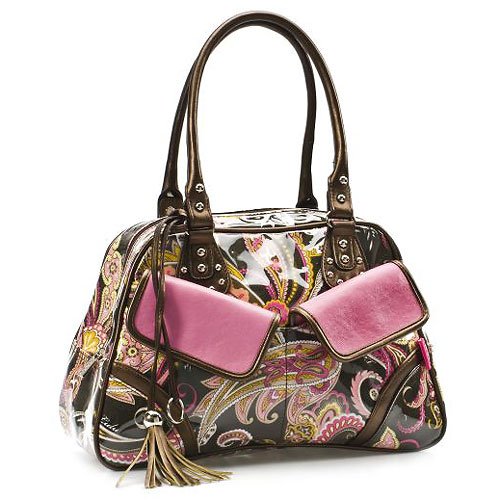 Pink Tan Paisley Bowling Bag