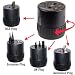 Travel Power Plug Adapter for Worldwide Use - Europe, United Kingdom, Australia - over 150 countries