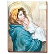 Wood Plaque - Madonna of the Streets - Mounted on 1/4" Wood And Beveled Frame - 13"x16" - MADE IN ITALY