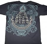 Takin' It To The Grave Skull & Money T-Shirt 2 Sided by Liquid Blue 100% Cotton Teens & Adults Shirt