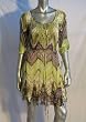 Hale' Bob Ikat & Snake Scoop Neck Dress