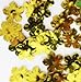 ROSETTE FLOWER Sequin 13mm ~ Yellow Metallic~ Sequins for embroidery, applique, arts, crafts, bridal wear and embellishment.