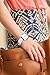 BUREI® Women's Elegant Date Dress Watch with White Leather Band