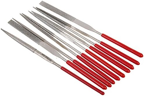 SAMATI 10pcs Combination Package Assorted Trim File Triangular File 140mm