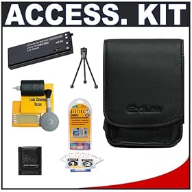 Casio Exilim EX-CASE-20 Leather Case (Black) + Spare NP-50 Battery + Accessory Kit for... by Casio
