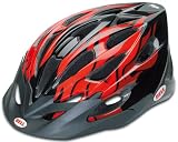 Bell Alibi Youth Bicycle Helmet (Black/Red Flames, Universal Youth)