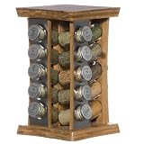 Kamenstein Bamboo 20-Jar Revolving Spice Rack