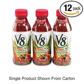 V8 Vegetable Juice, 12 oz. plastic bottle (12 pack)