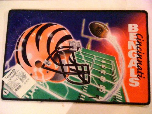 NFL Cincinnati Bengals Indoor Outdoor Bath Sports Mat
