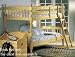 Natural Finish Twin/Twin Convertible Wooden Bunk Bed