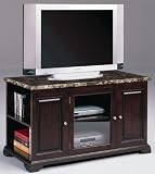 Harris Tv Console With Marble Top, 48 1 DOOR, ESPRESSO