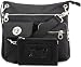 Baggallini Sydney Bagg with Silver Hardware, Black, One Size