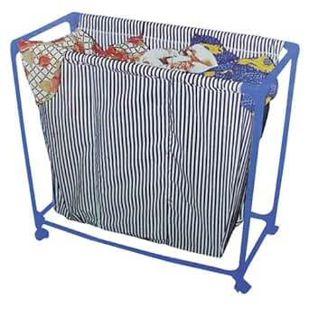 Wäschewagen 3tlg Wäschekorb rollbar für Waschmaschine: Amazon.de