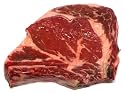 New York Prime Meat USDA Prime 21 Days Aged Beef Rib Eye Steak Bone, 1-1/2-inch thick, 2-Count, 24-Ounce Packaged in Film & Freezer Paper