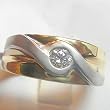 14K Two-Tone Gold Diamond Man's Ring