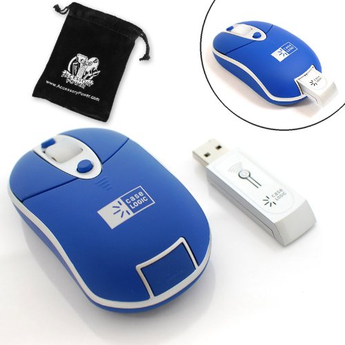 Compact Precision Optical Wireless Mouse for Samsung N110 N120 N310 NC10 NC20 R430 R530 P460 R780 R620 X460 Q320 and more ***Includes Accessory Pouch