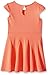 My Michelle Girls' Big Cap Sleeve Skater Dress with Exposed Teeth Back Zipper