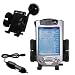 Compaq iPAQ 3800 Flexible Auto Windshield Holder with Car Charger - Uses Gomadic TipExchange