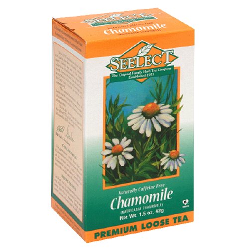 Seelect Tea, Loose, Chamomile, 1.5-Ounce Boxes (Pack of 6) by Seelect