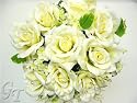 Wedding Flower Rose Hydrangea Ficus Fern Pearl Bouquet from GT Decorations